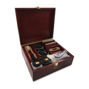 Schuhpflegekasten VALMOUR Gross Mahagoni-Finish Schuhpflegekasten VALMOUR Gross Mahagoni-Finish
