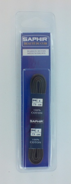 Saphir Schn�rsenkel schmal rund gewachst